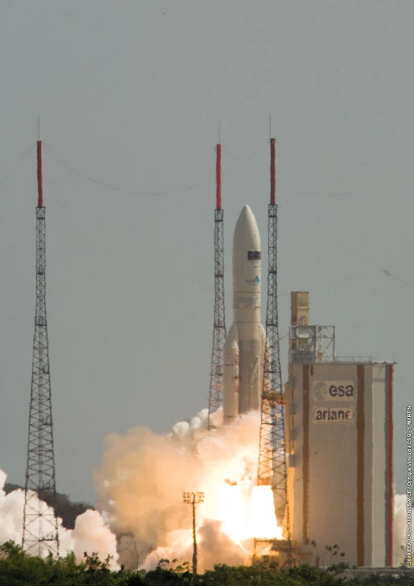 Lift-off of Ariane 5 ECA launcher with Herschel aboard (Image: ESA-CNES-Arianespace / Optique Vidéo du CSG - S. Martin)