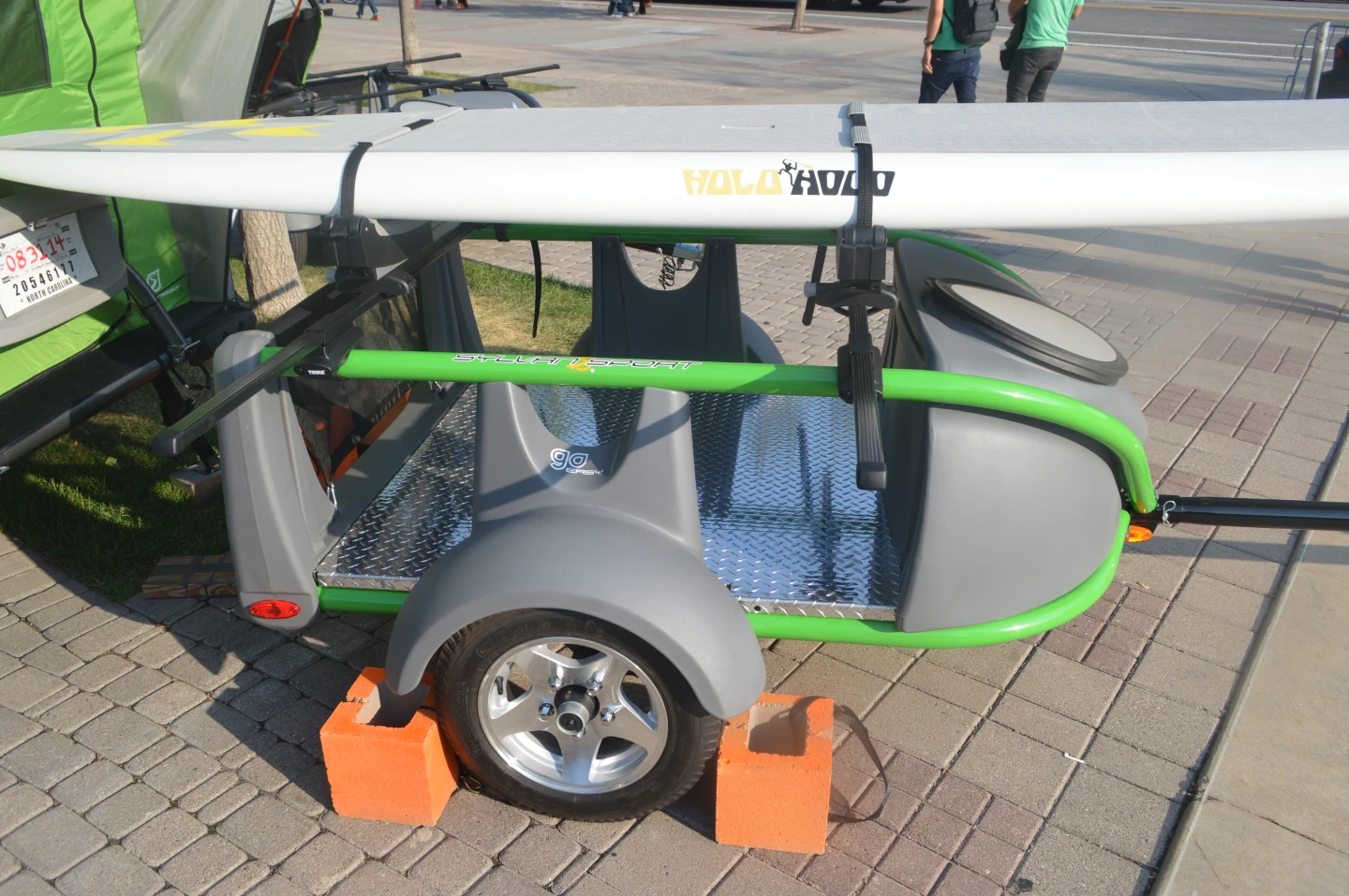 The SylvanSport GO-Easy with stand-up paddleboard