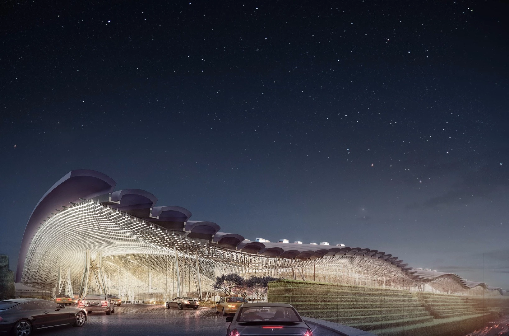 Terminal 3 will connect to the existing Terminals 2 and 3 to create a "mega terminal"