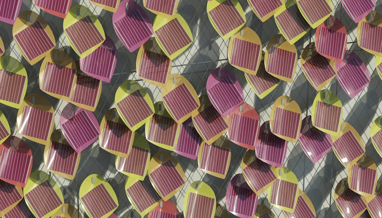 Each leaf features a thin layer of photovoltaic panel (Image by Solar Ivy/SMIT)