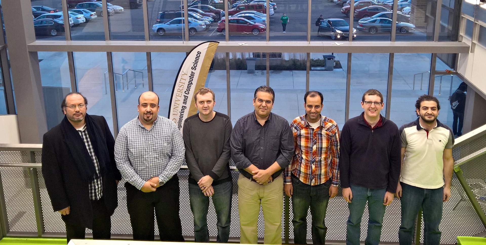 Rawashdeh (center) and his team will be in Dubai next month, where The Loon Copter will be one of 10 finalists in the Drones for Good competition