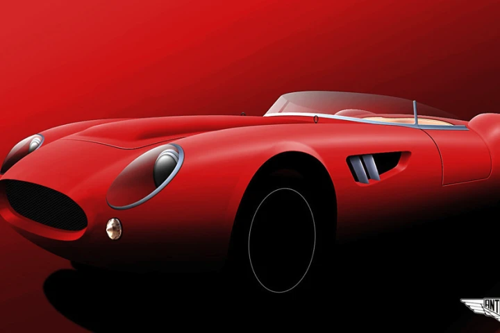 Rendering of the Ant-Kahn barchetta
