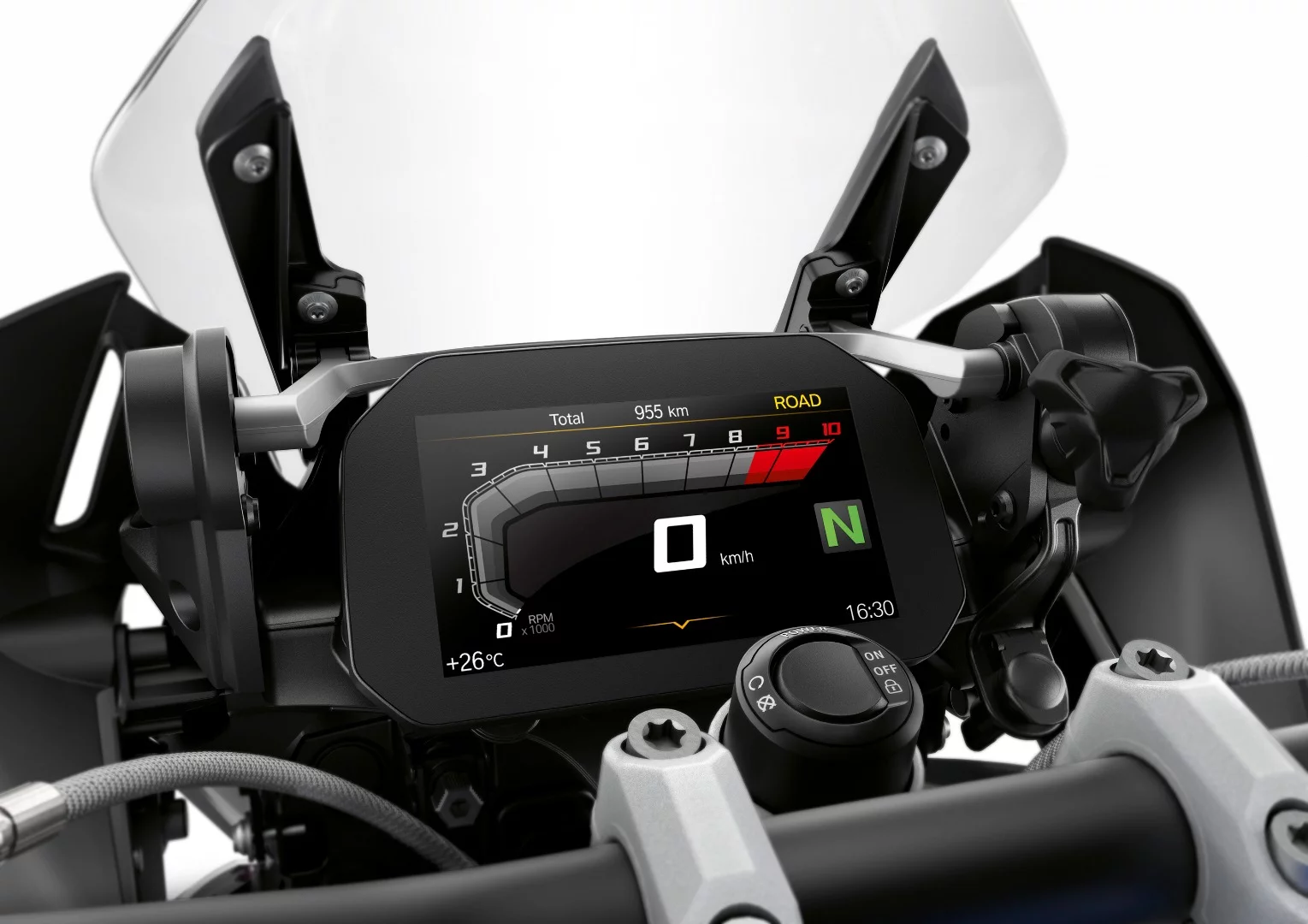 The 2019 BMW R 1250 GS gets a 6.5-inch color TFT display with Bluetooth connectivity as standard
