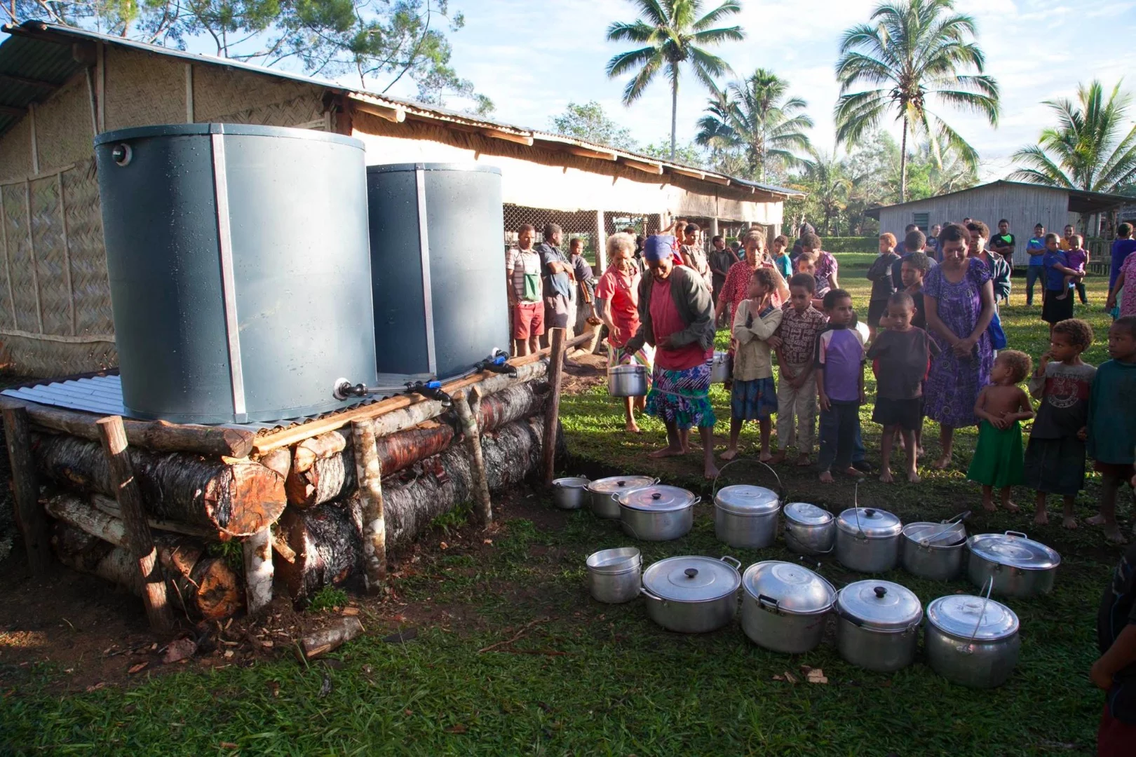 Access to clean water may be a basic human right but people caught in a humanitarian crisis often have to forego this