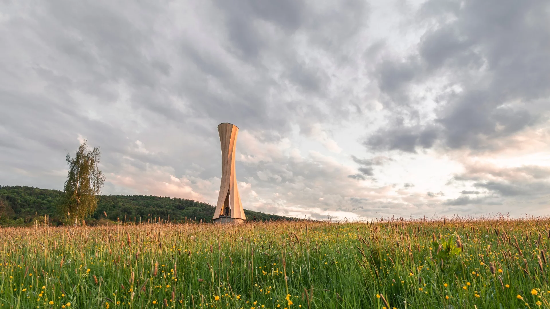 The Urbach Tower was assembled in a single day