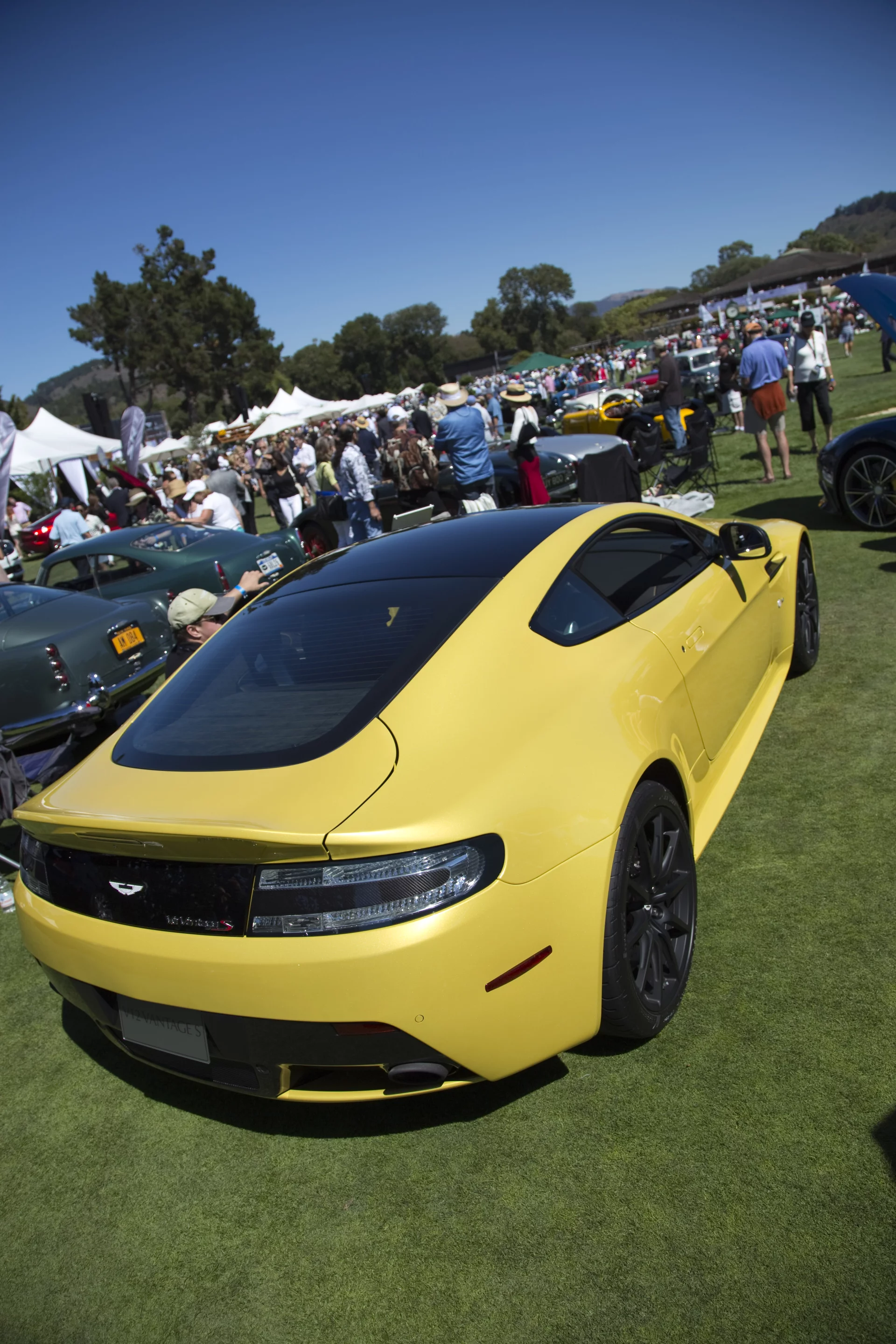 Aston Martin's gloriously fast V12 Vantage S made its North American debut at the Quail Motorsports event this past week (Photo: Angus MacKenzie/Gizmag.com)
