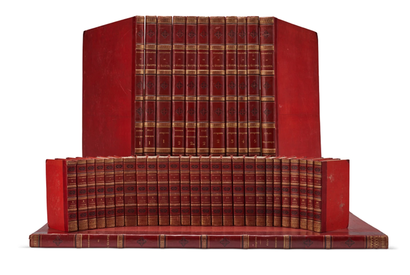 This stunning second edition copy of “Description de l'Egypte ou Recueil des observations et des recherches qui ont été faites en Egypte pendant l'expédition de l'Egypte” (1820-1830) sold for $175,000 at a Christie’s online auction on 16 October 2021 against an estimate of $150,000 to $250,000
