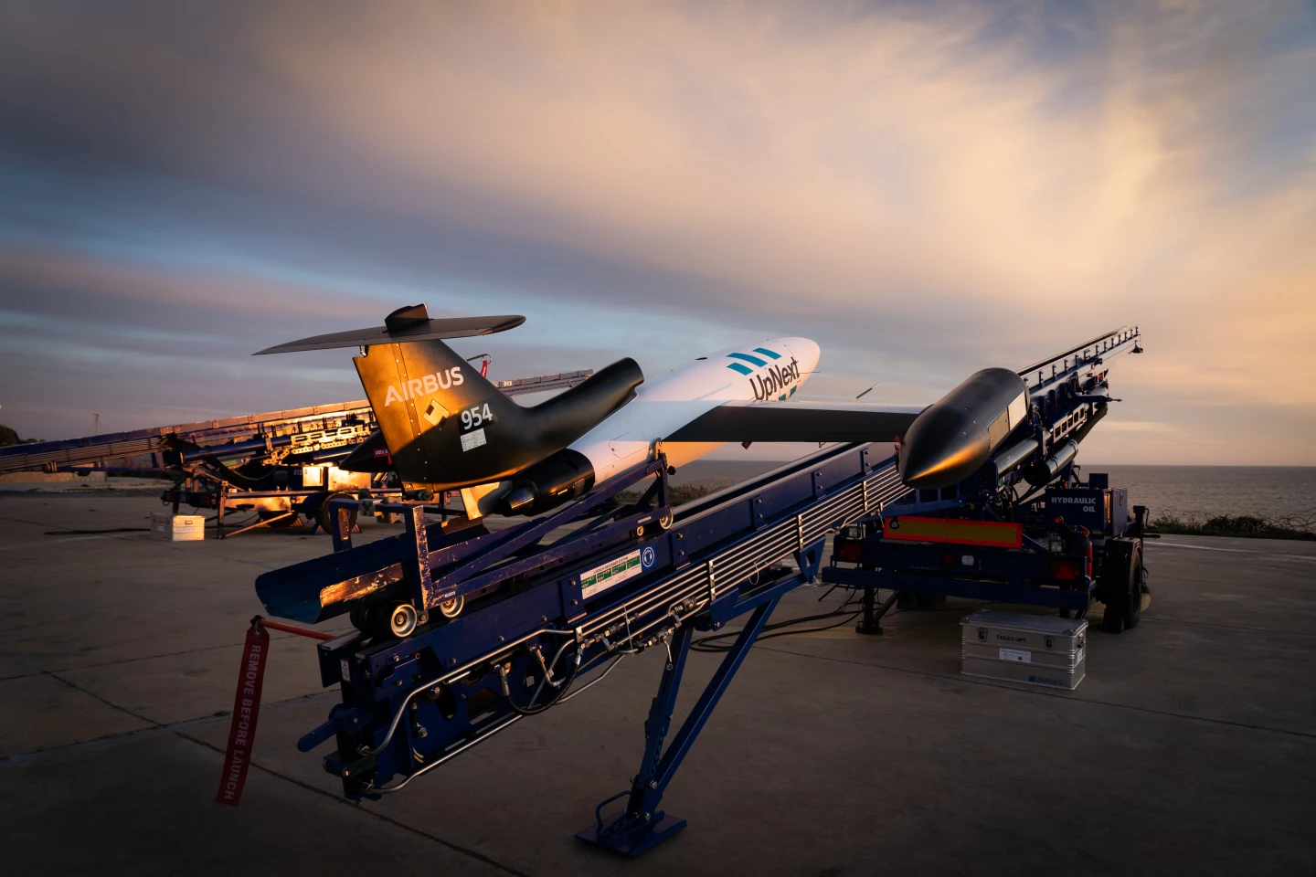 Drone on launcher