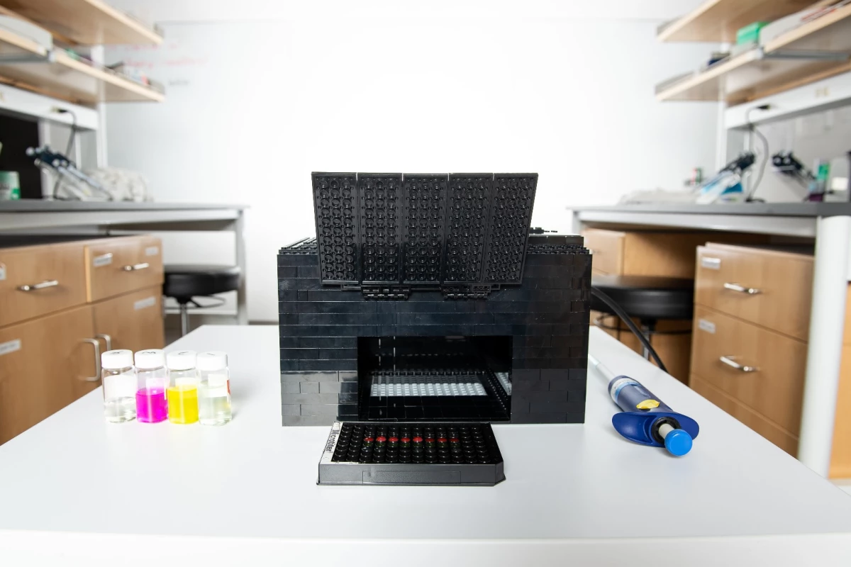 The Lego box was designed by researchers to assist in identifying nerve agents in the field