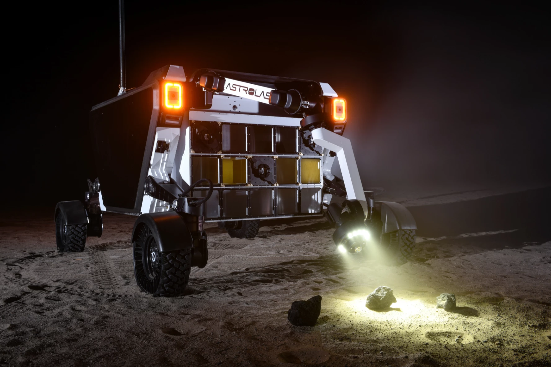 FLEX using its robotic arm