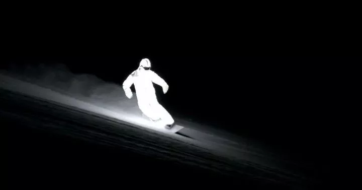 A bright apparition shreds