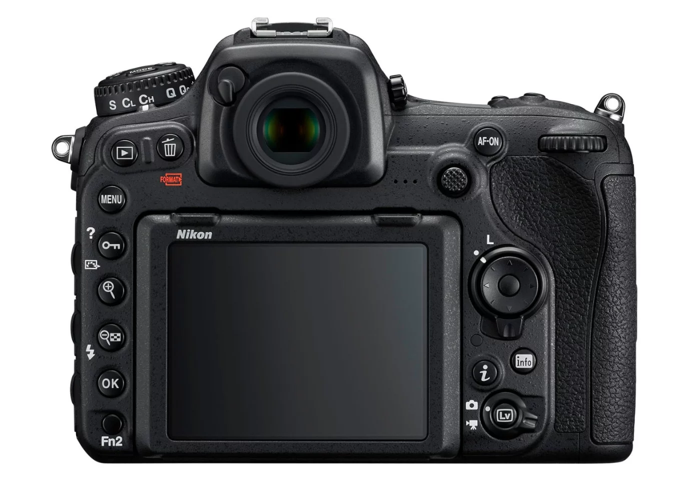 The Nikon D500 measures 147 x 115 x 81 mm (5.8 x 4.6 x 3.2 in) and weighs 860 g (1 lb 14.4 oz)