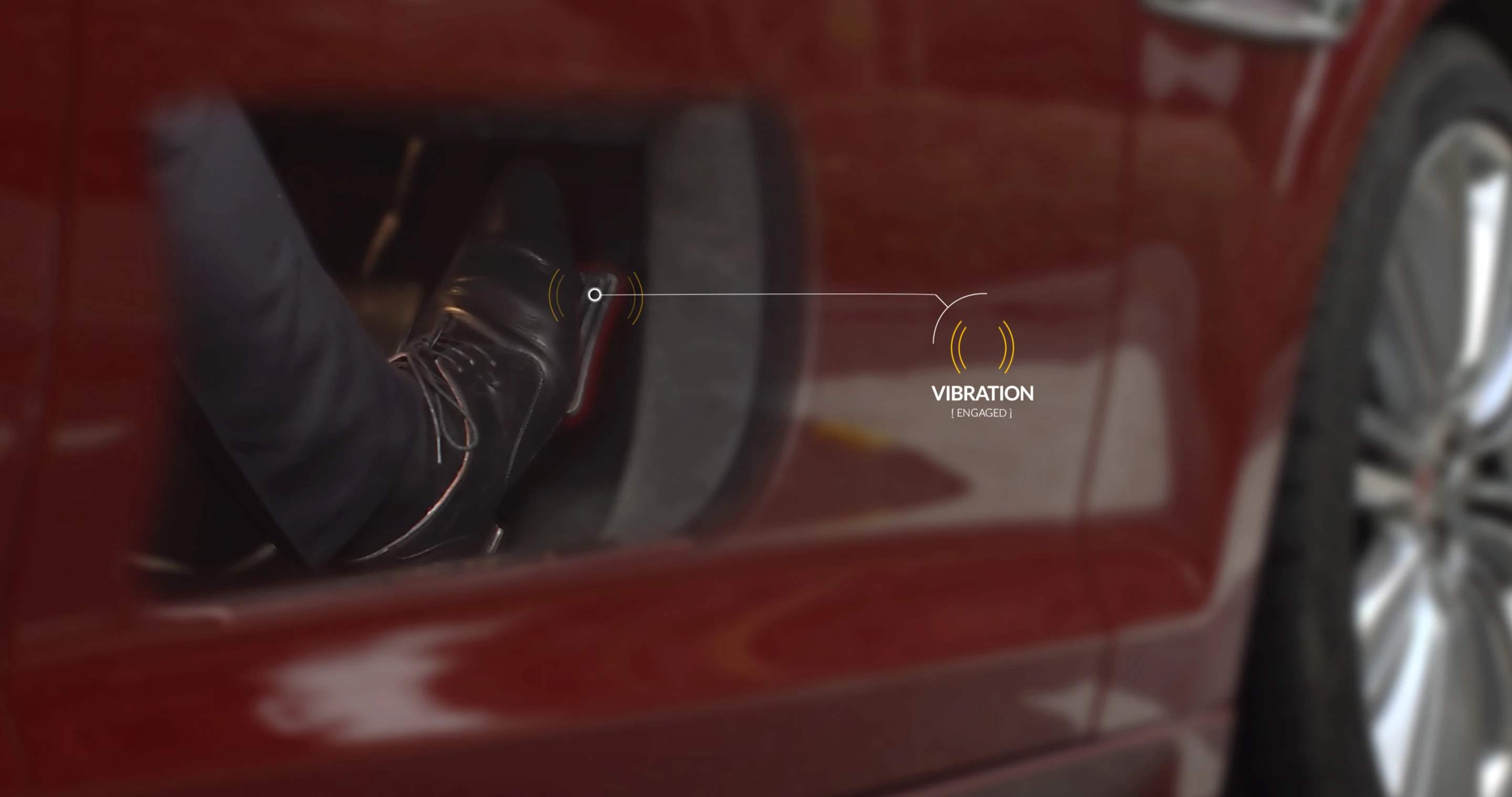 If they try to accelerate anyway, the gas pedal will vibrate as an additional warning