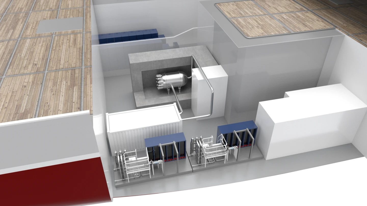 The reactor is designed to be self-contained