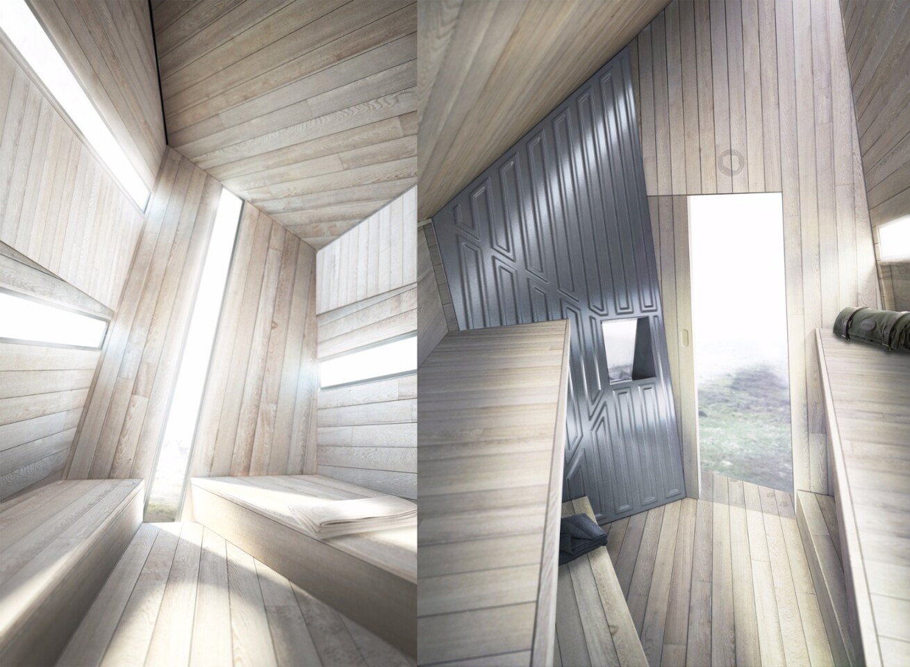 The Huba self-sufficient compact mountain shelter won the Best Use of Aluminum category