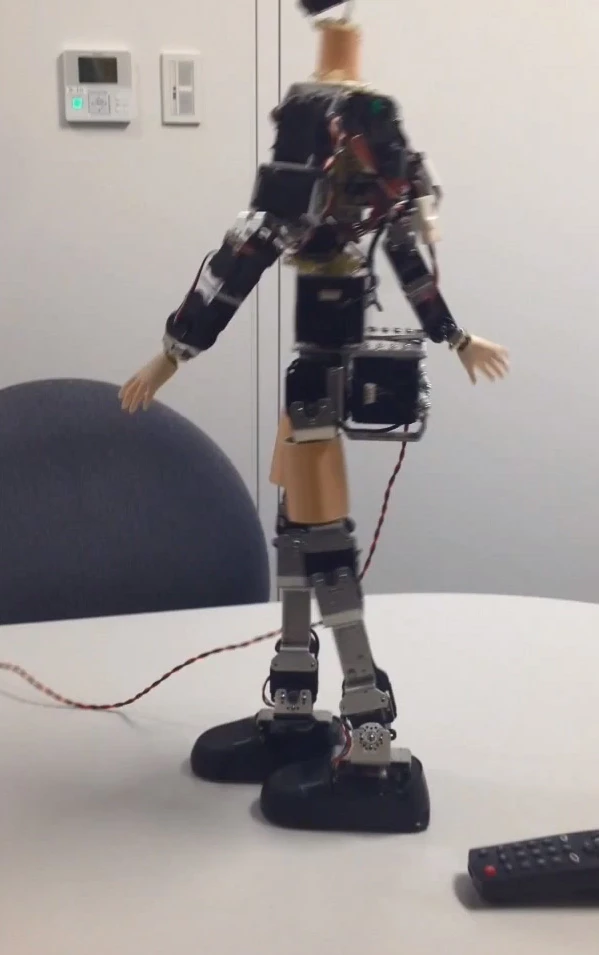 V-Sido's inverse-kinematic control allows the robot to be led around by the hand