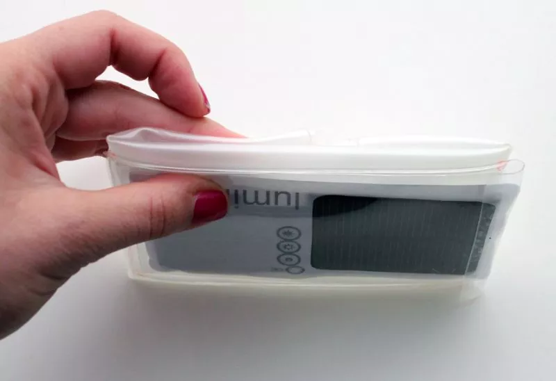 LuminAID is lightweight and can be folded for transportation needs