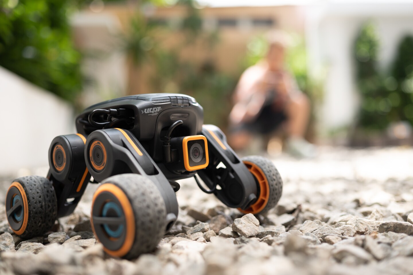 The transforming car robot, which has a top speed of 140 cm (55 in) per second