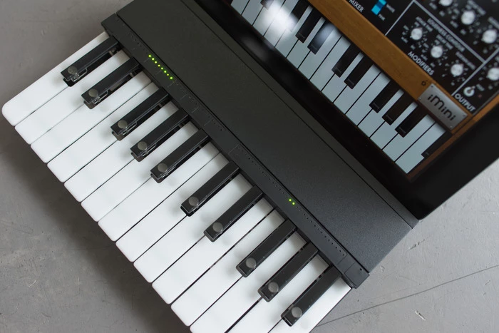 The C.24 features physical keys and a capacitive ribbon controller for expanded options