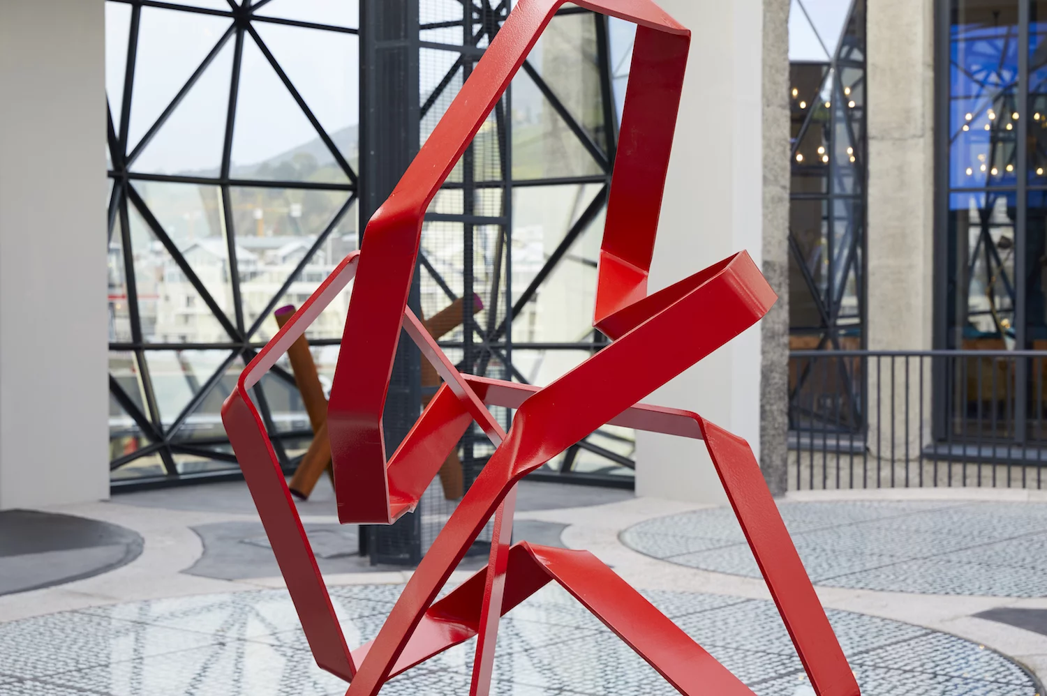 A small selection of the art on display in Zeitz MOCAA. Pictured is the sculpture garden