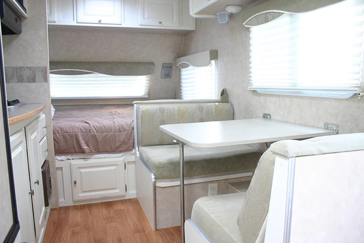 Inside the trailer