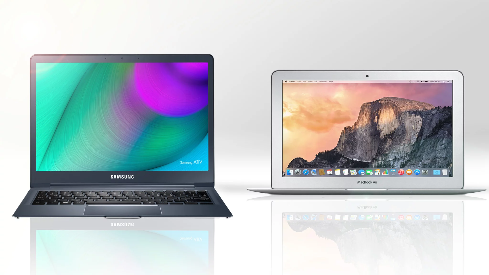 Gizmag compares the features and specs of Samsung's latest Ativ Book 9 Ultrabook with last year's 11-in MacBook Air