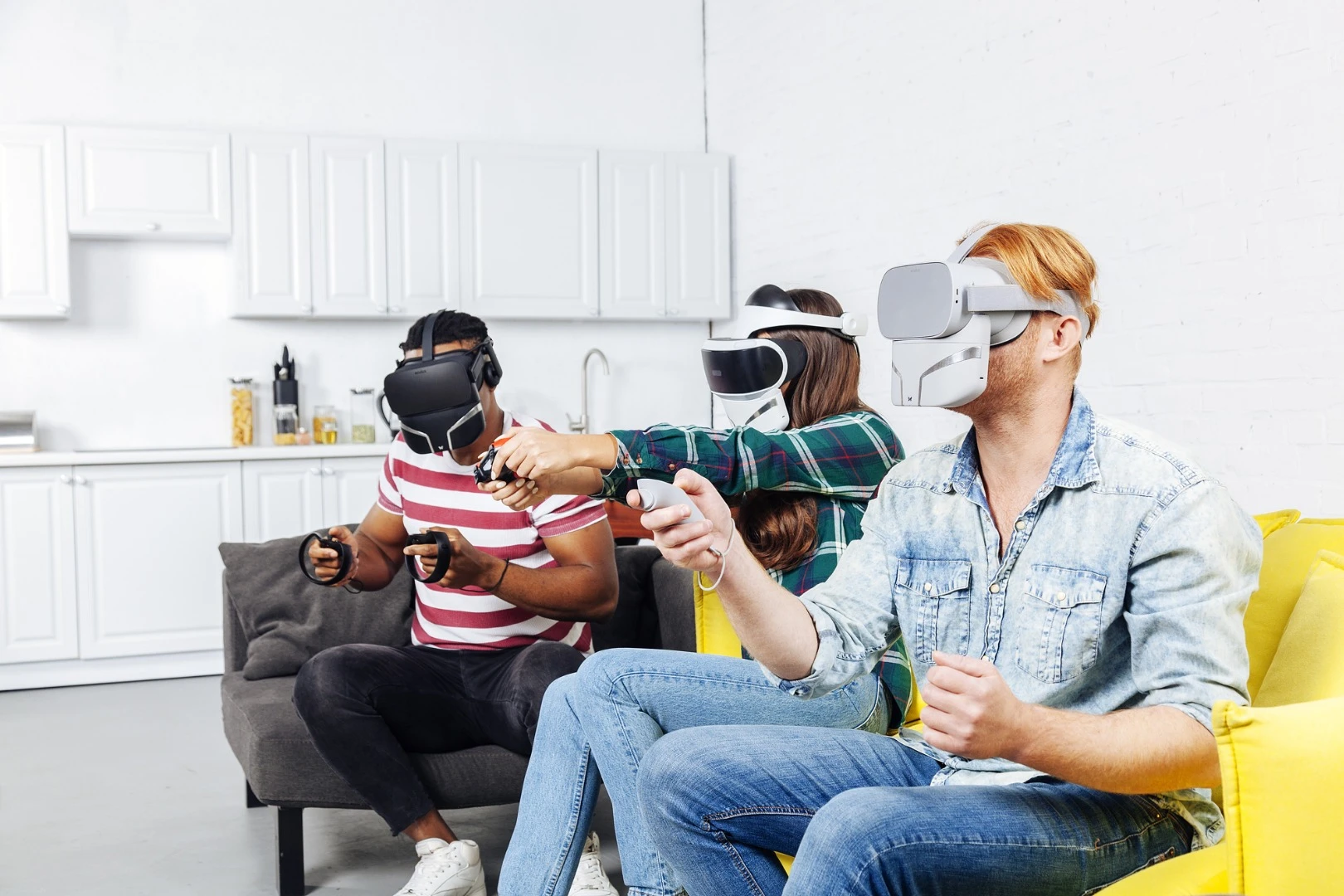 The FeelReal Multi-Sensory VR Mask is compatible with various VR headsets like the Oculus Rift and Go, Samsung Gear VR, HTC Vive and PlayStation VR