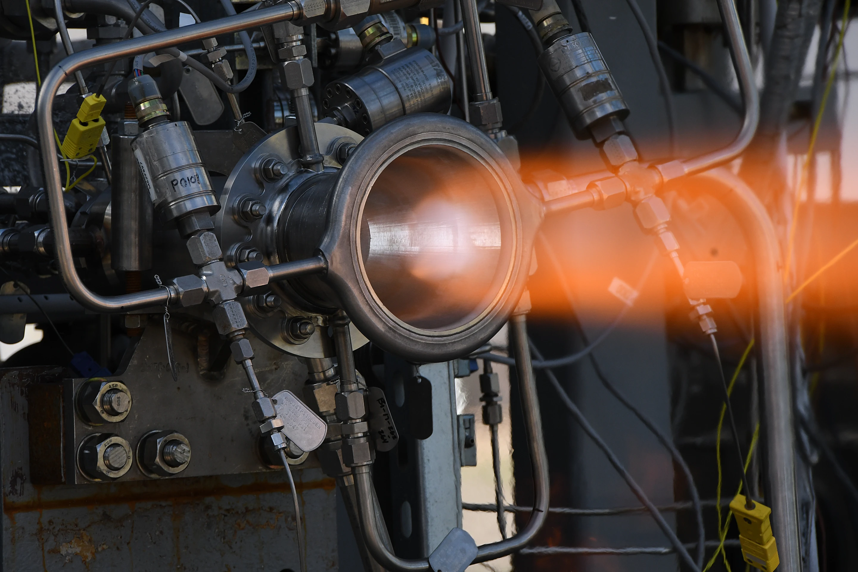 Through hot-fire testing at NASA's Marshall Space Flight Center, engineers put this nozzle through its paces, accumulating more than 1,040 seconds at high combustion chamber pressures and temperatures
