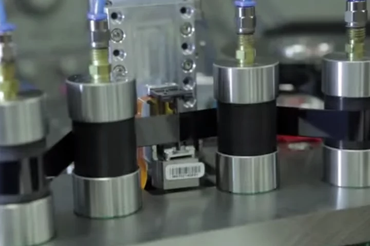 A hand-sized tape cartridge of the new tape could hold the equivalent of 220 terabytes of data