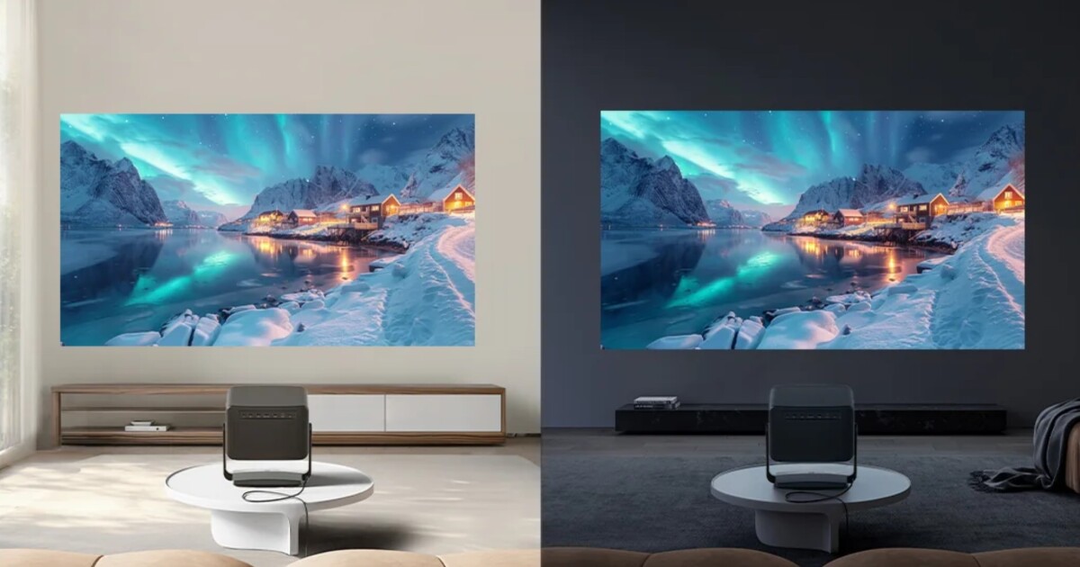 Boxy 4K GTV projector offers vibrant daytime viewing