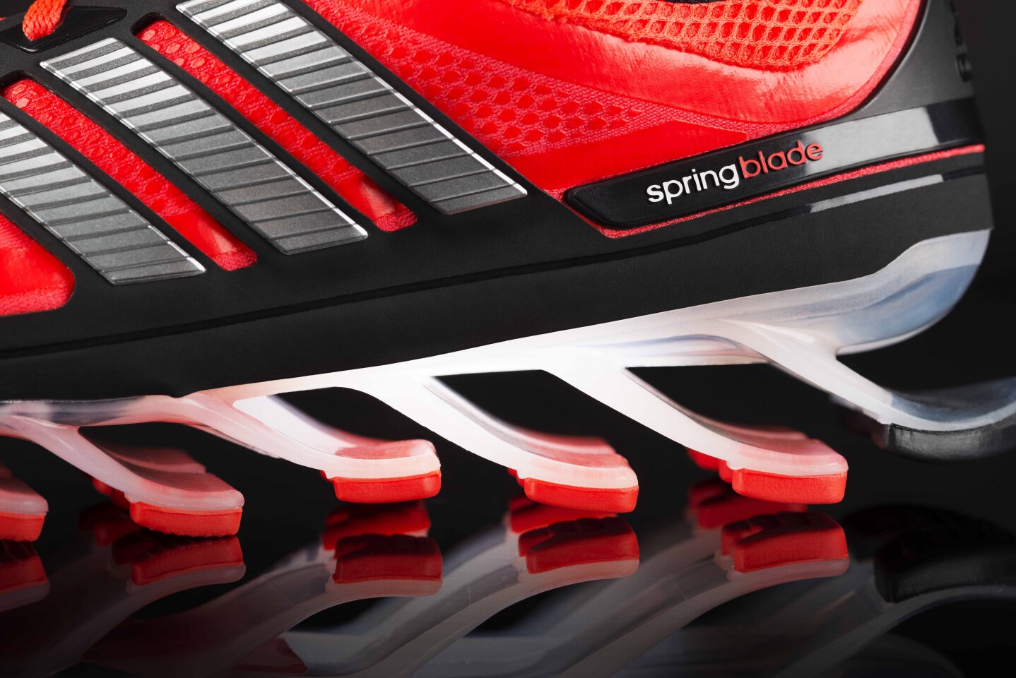 The design team drew inspiration from other athletic equipment, like springboards and pole vaults, and applied those concepts to a running shoe
