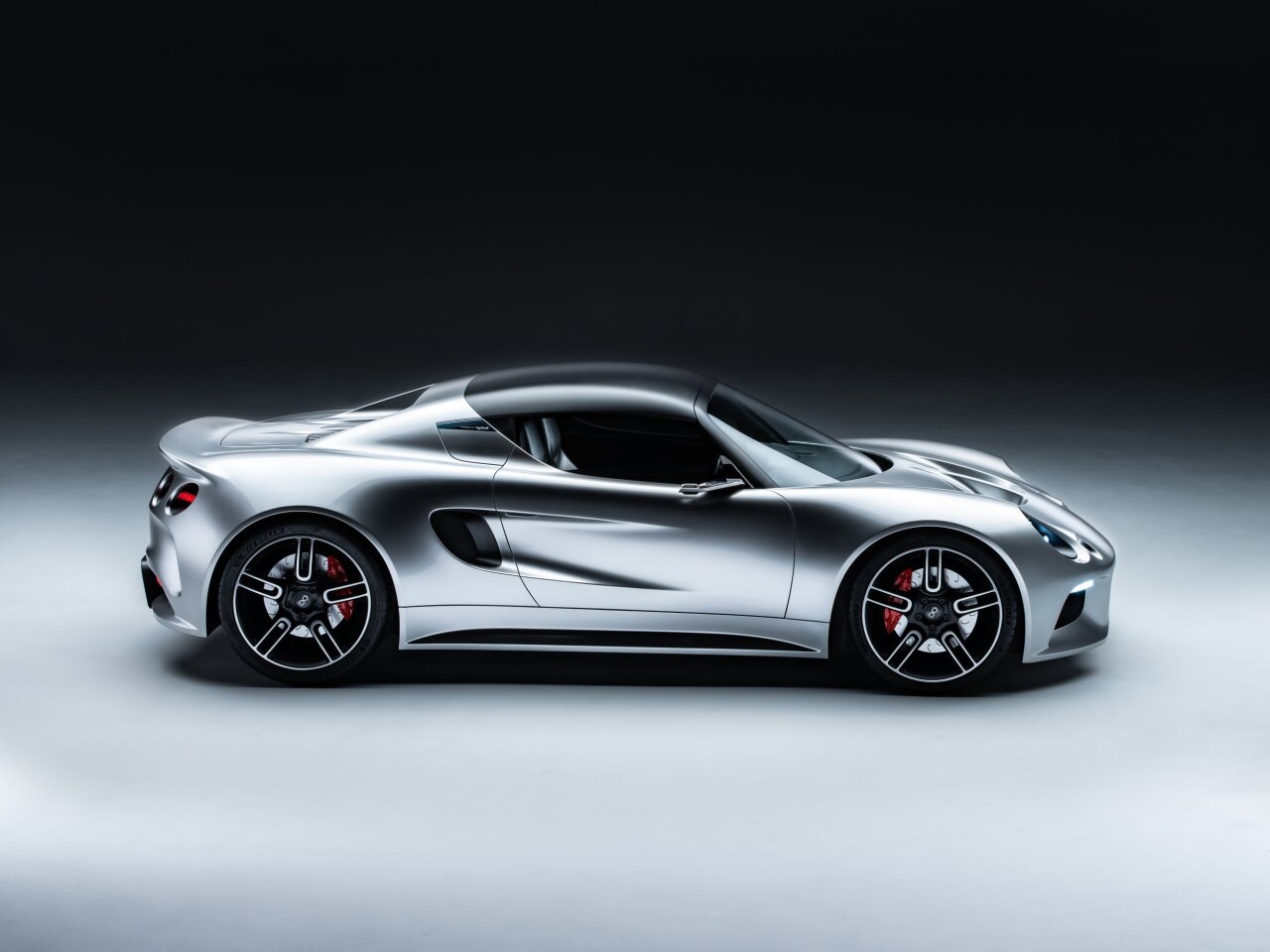 Nyobolt EV prototype side view, not to be mistaken for the Lotus Elise