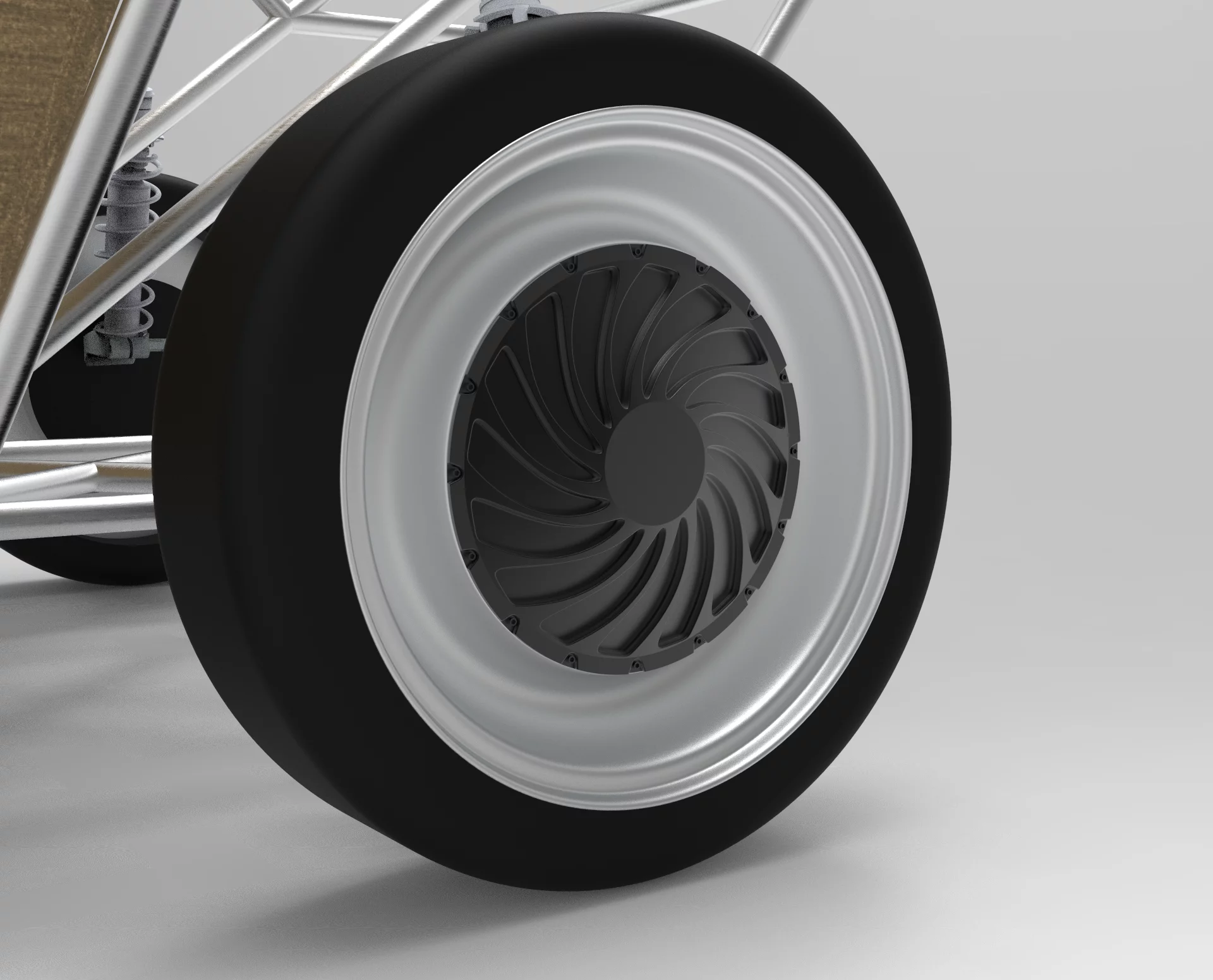 The Luca concept will have two in-wheel motors and six modular battery packs