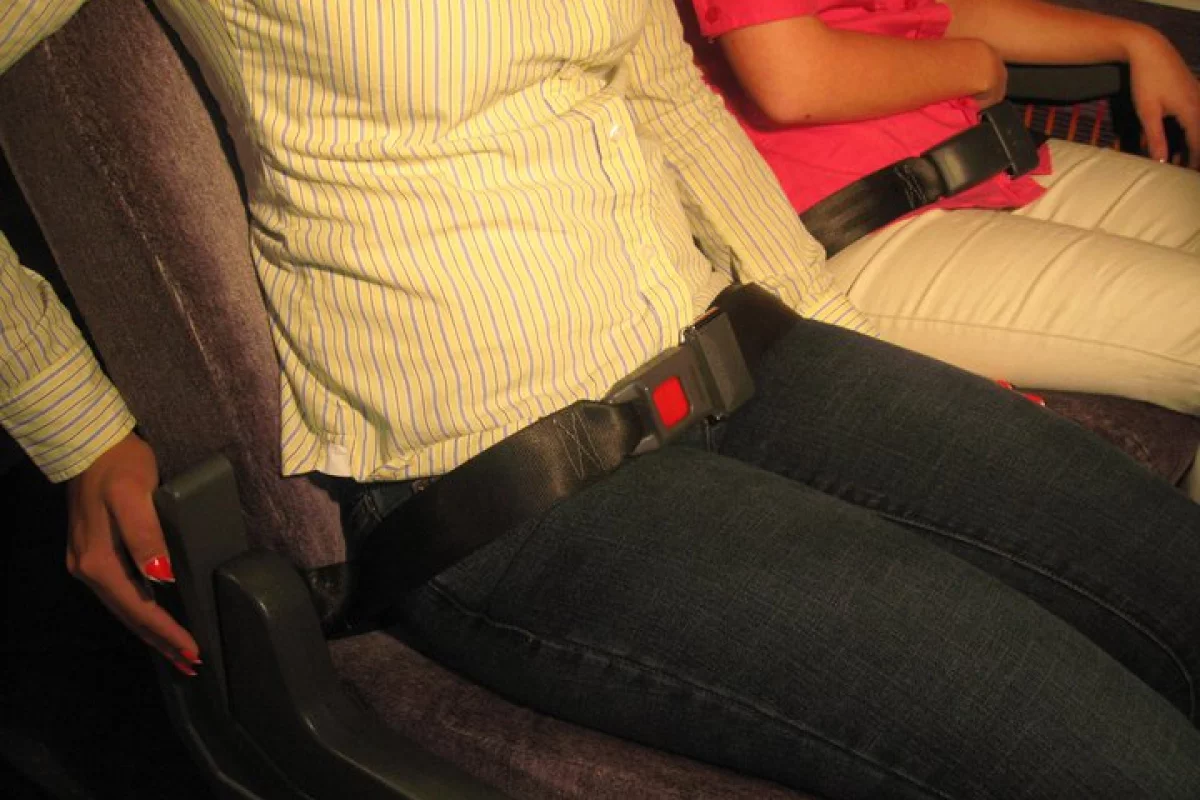 The SafeHarness is a portable seat belt that can be quickly and easily added to existing bus seats