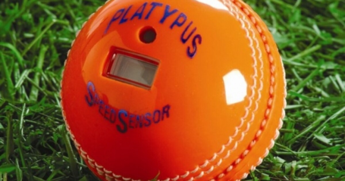 The Cricket ball that measures its own speed