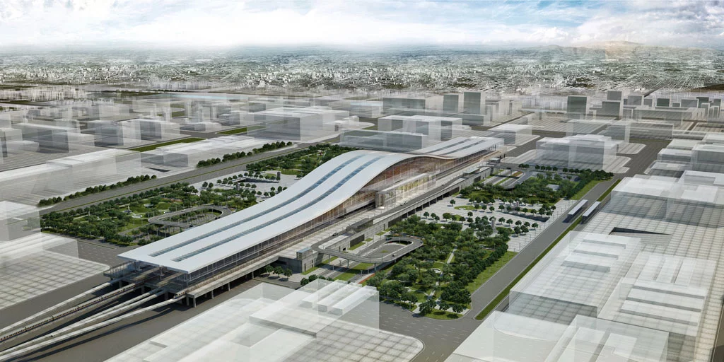 The Astana Train Station, Kazakhstan, by Tabanlıoğlu Architects, was a winner at the 2018 International Architecture Awards under the "Airports and Transportation Centres" category