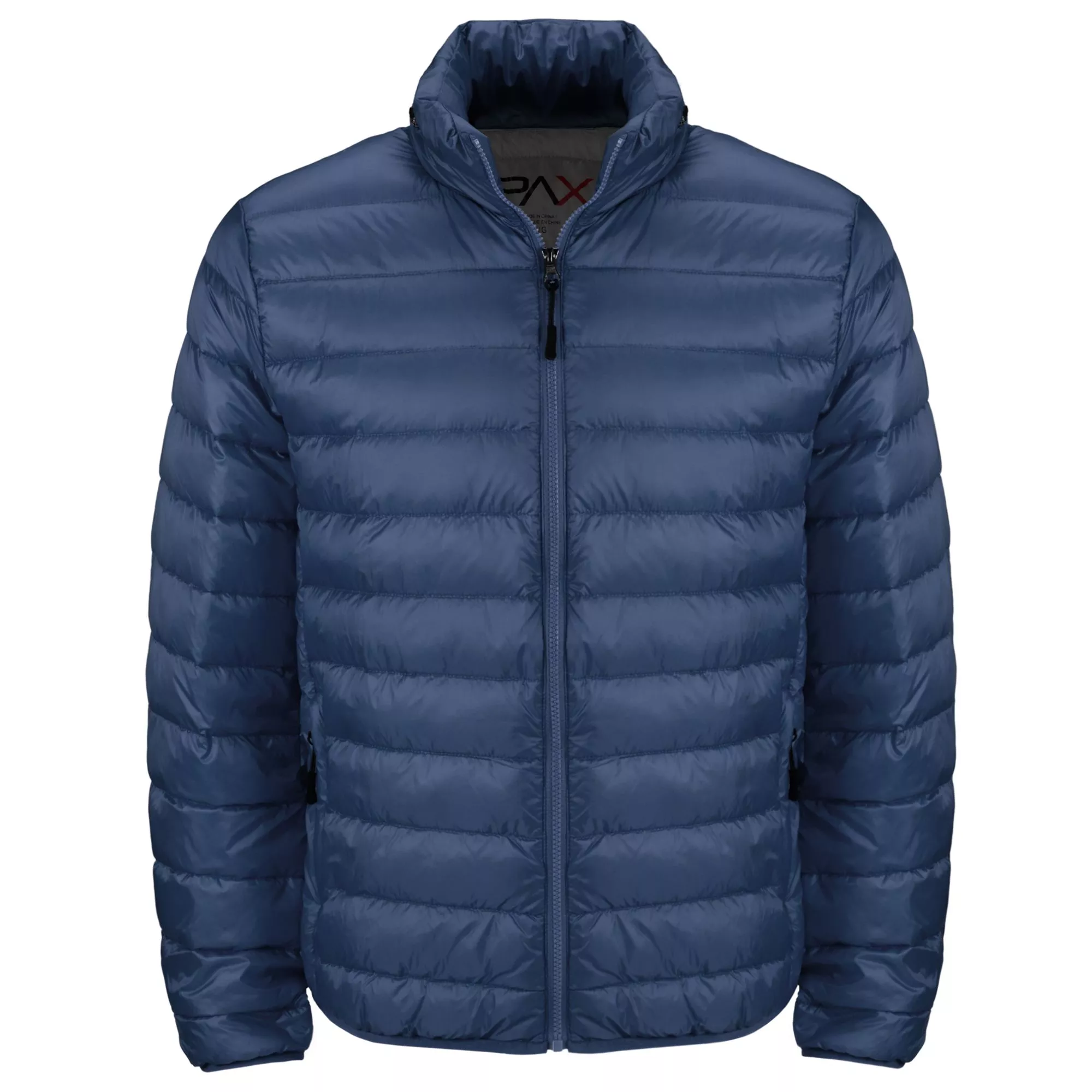 The blue version of the Tumi Patrol Travel Puffer Jacket