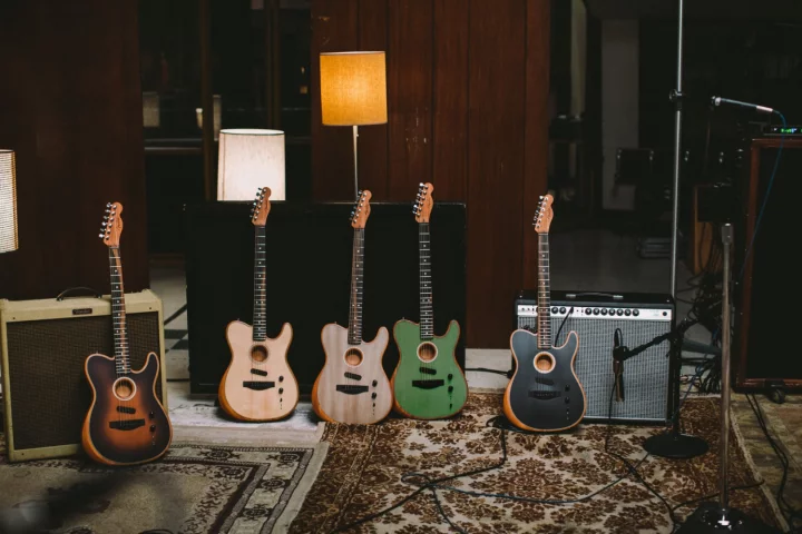 Players can swap between acoustic and electric tones, or create something inbetween, with the American Acoustsonic Telecaster