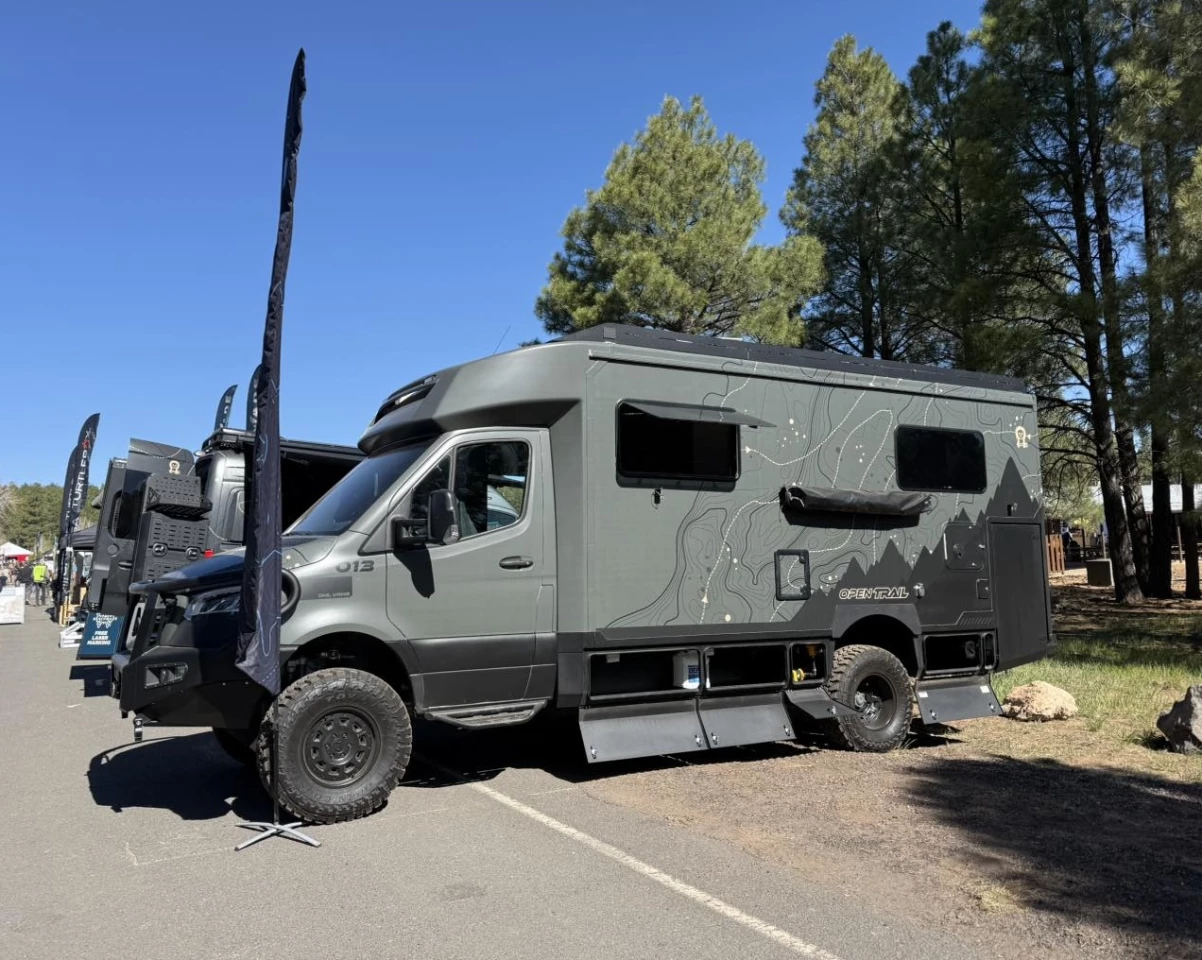 The Tiffin Open Trail fits in naturally at Overland Expo West 2025