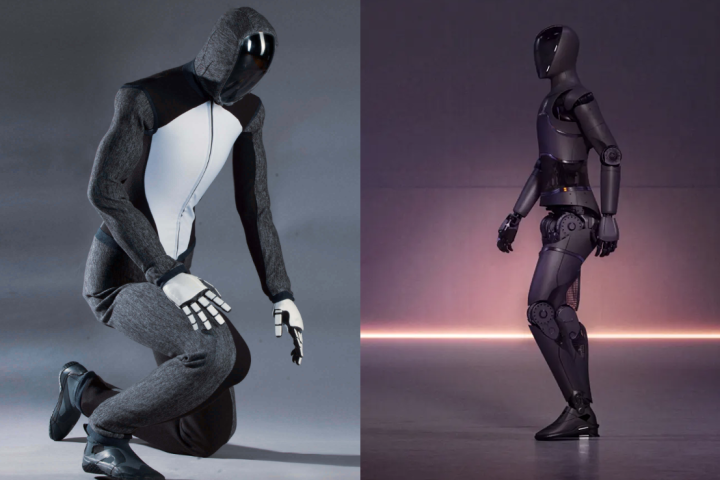 OpenAI has invested in Norway's 1X Technologies, which expects to launch its Neo robot (left) in the coming months. Meanwhile, Figure is working on the Figure 1 humanoid robot (right) in the USA