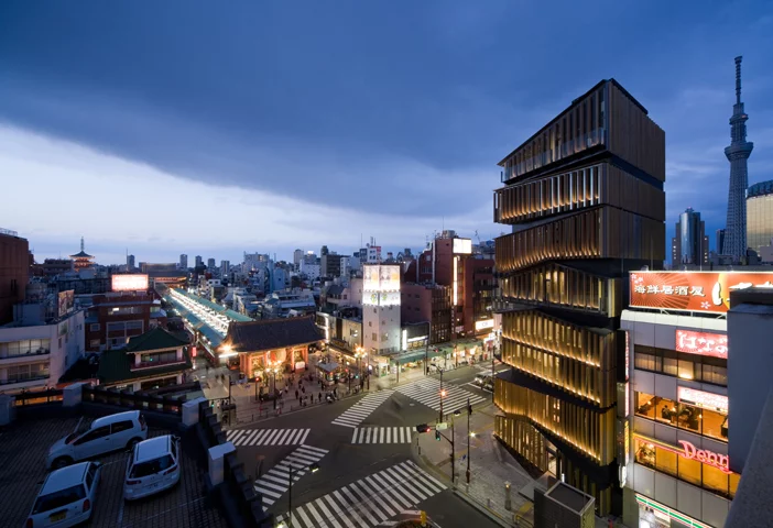 The Asakusa Culture Tourist Information Center in Tokyo, by Kengo Kuma & Associates