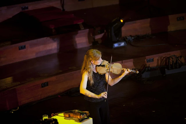 Violin soloist Joanna Wronko demonstrates a 3D-printed violin at TEDxAmsterdam