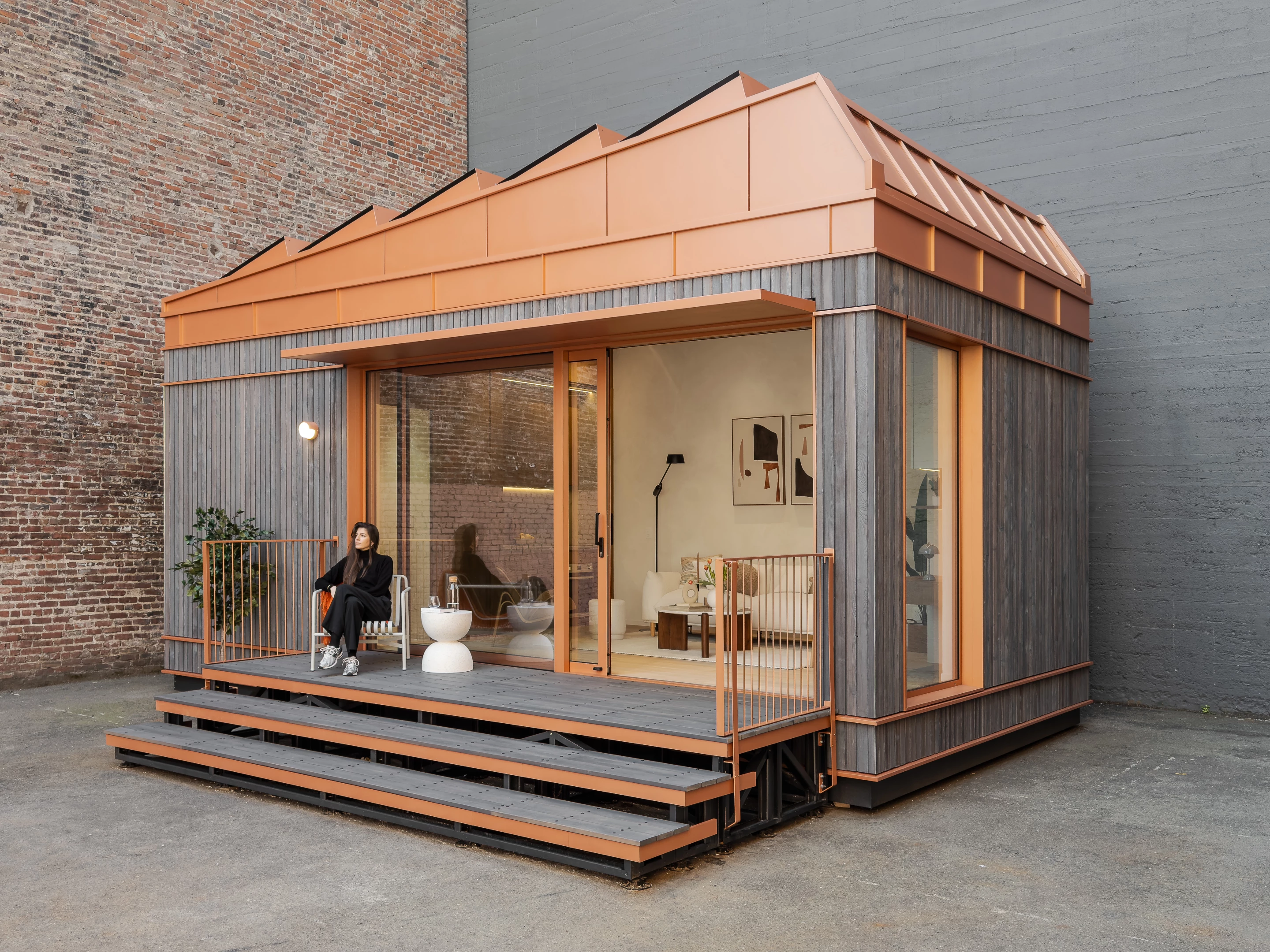 The Cosmic One version shown is the Studio model and measures just 380 sq ft (35.3 sq m)