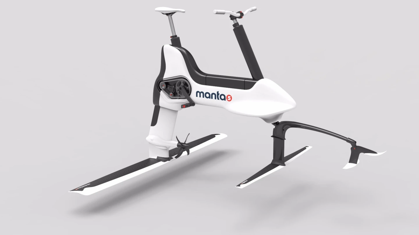 A rendering of the Manta5 Hydrofoiler XE-1