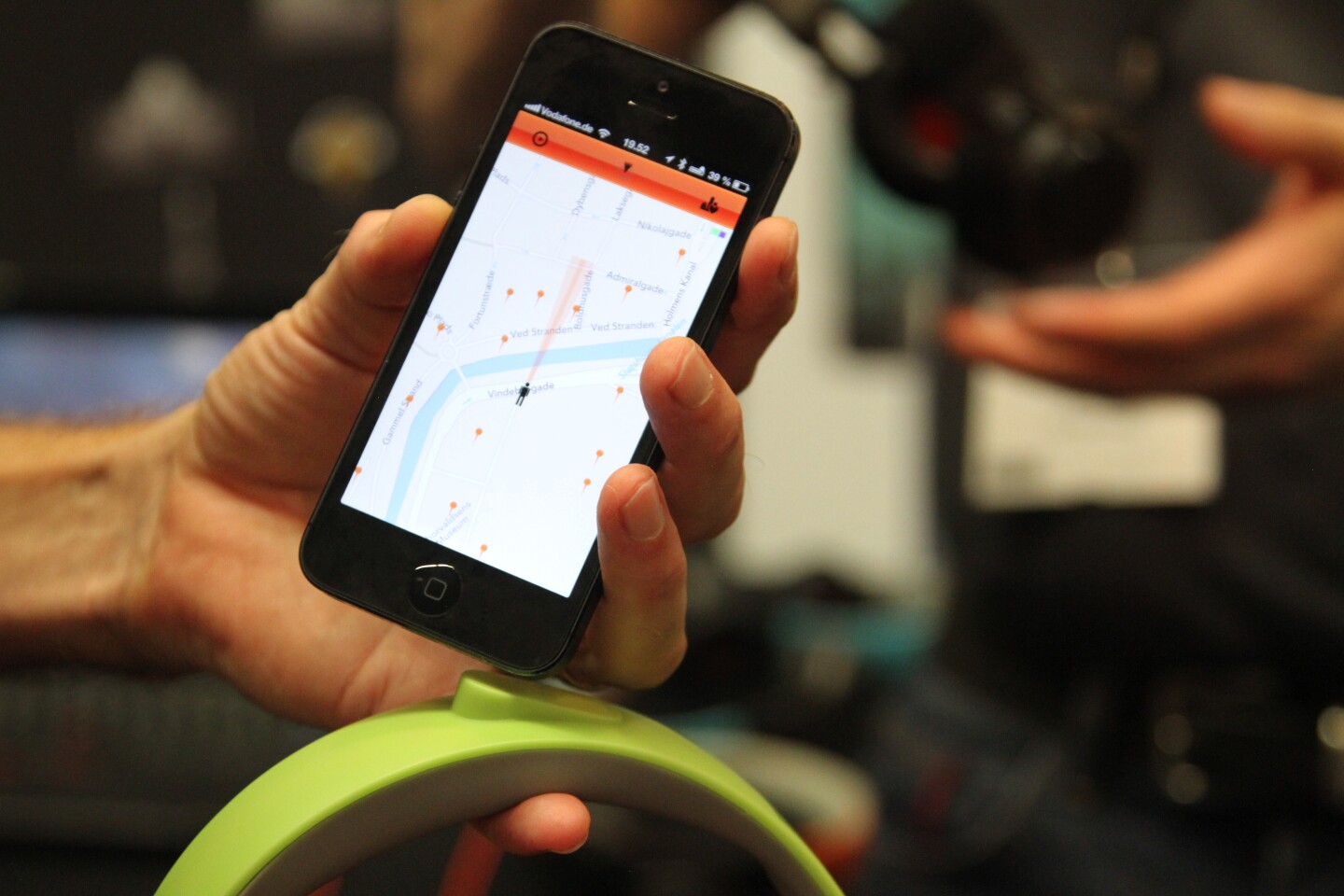 Intelligent Headset with one of the app prototypes