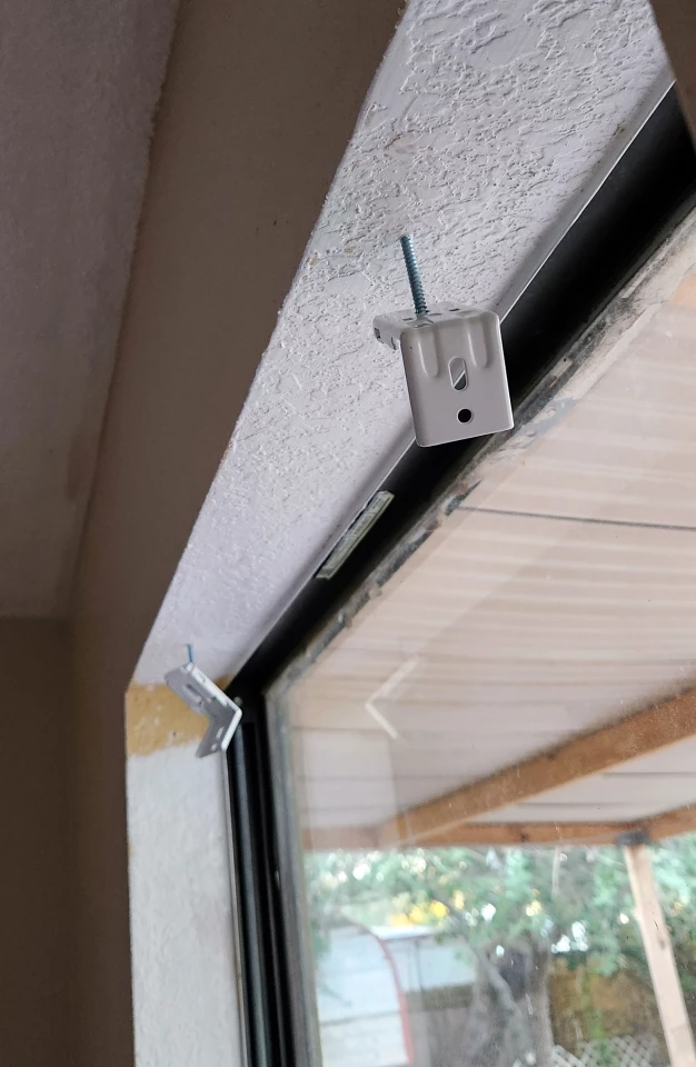 By the third shade I installed, it was so easy, I just eyeballed it and sent the two brackets in. Worked like a charm