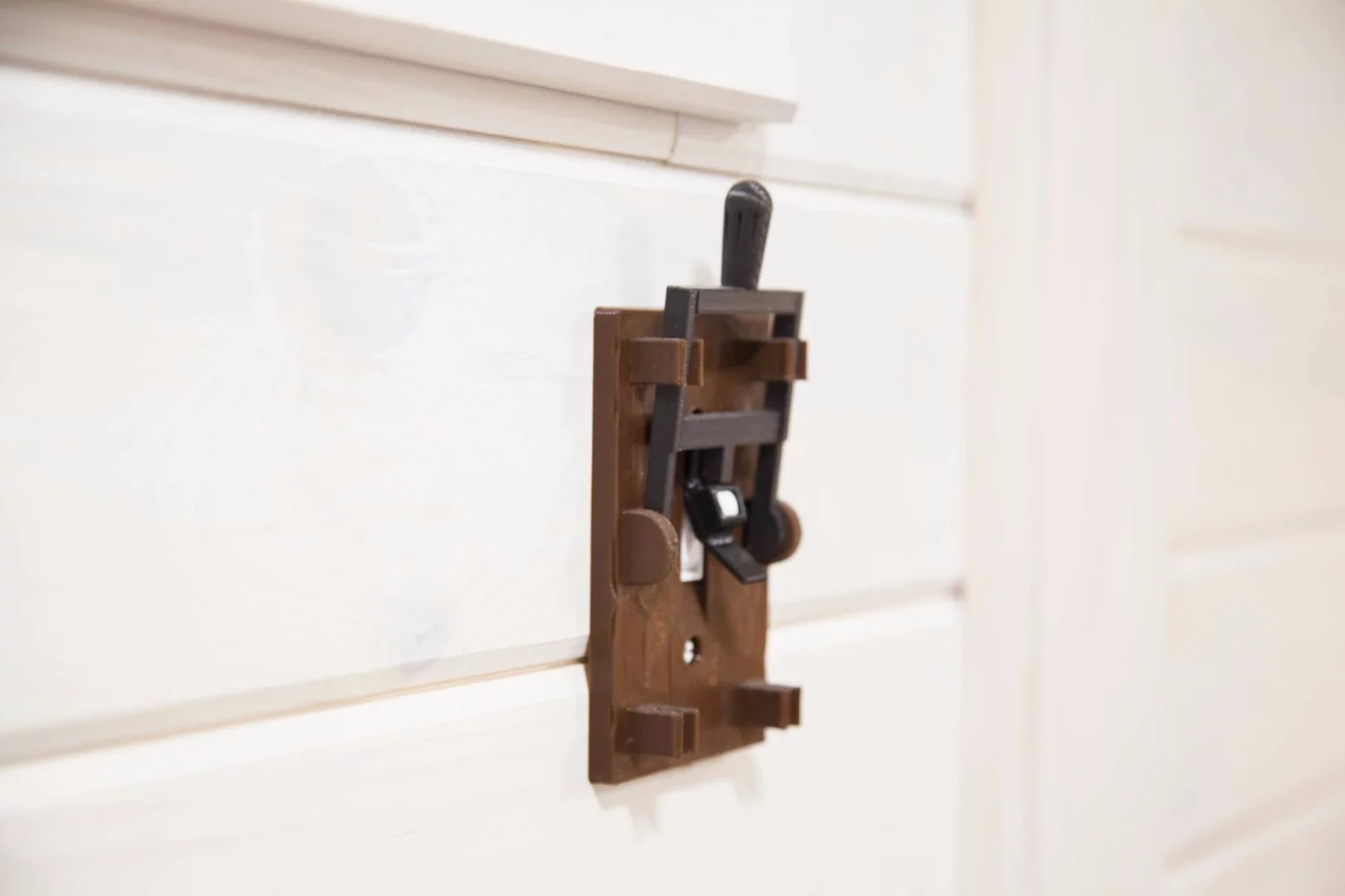 The "Frankenstein" light switches are a nice touch