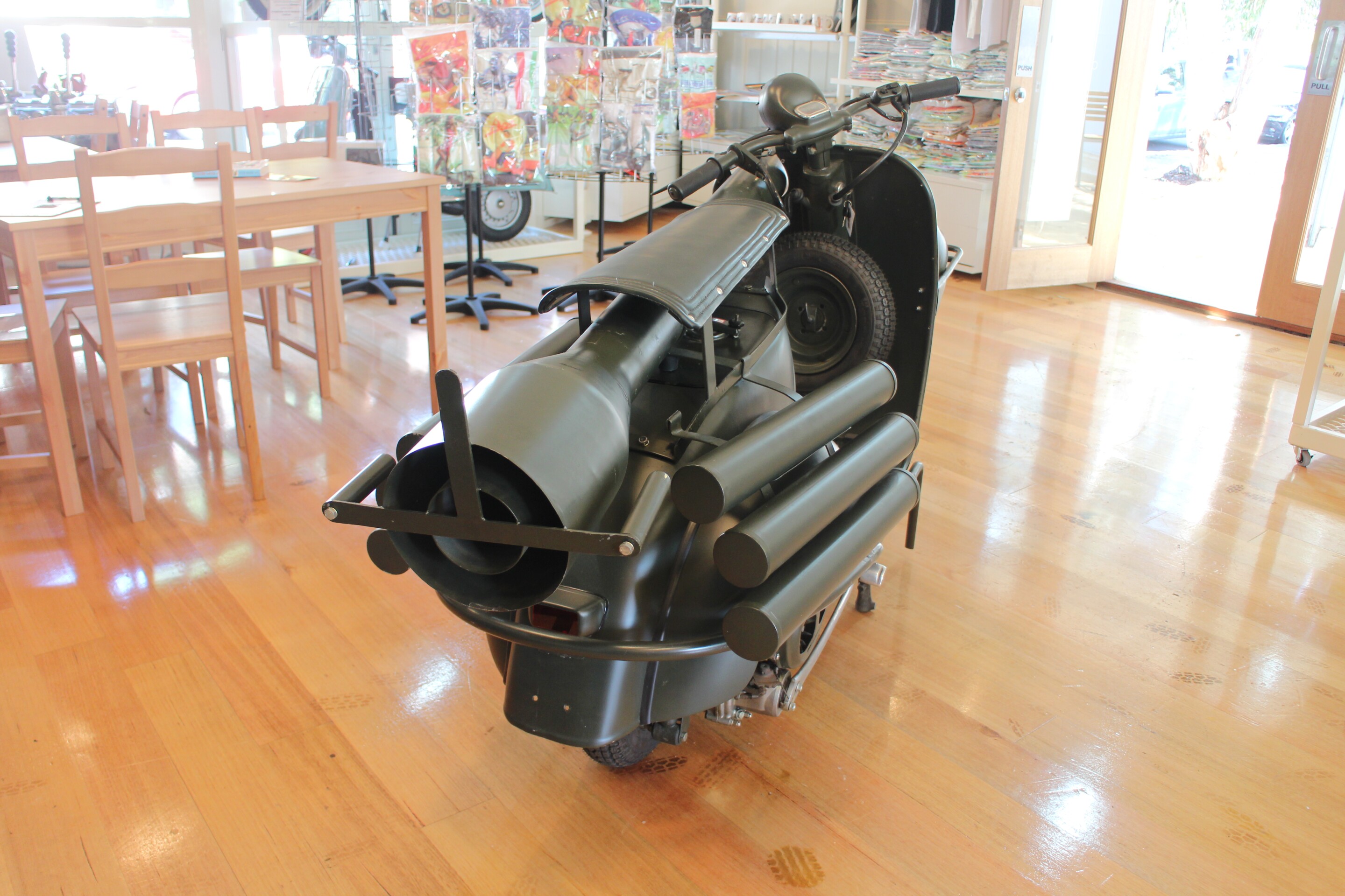 Vespa's lethal 150 TAP A scooter with serious attitude