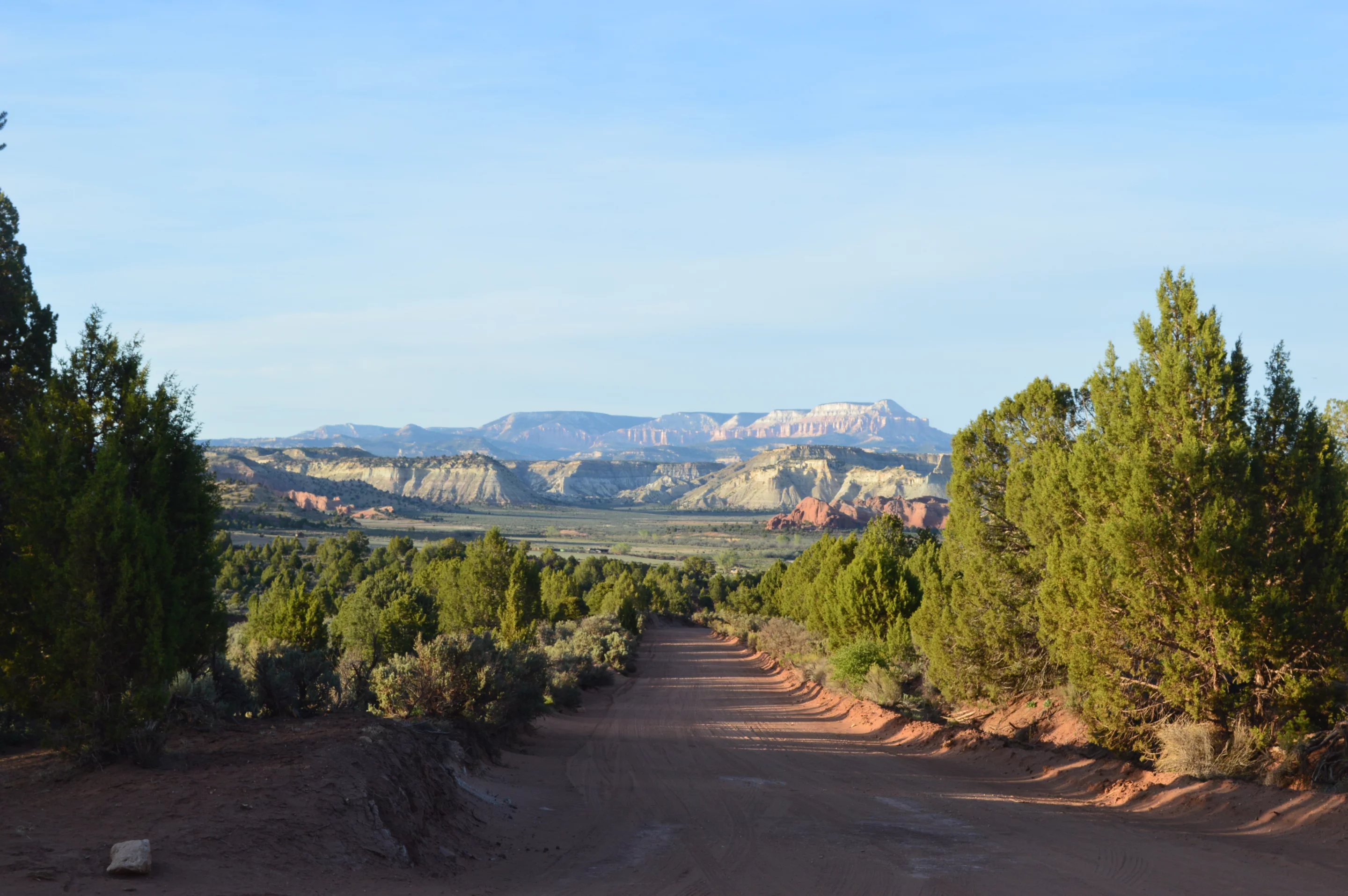 After about five hours of highway driving, I continued south on Skutumpah Road in Grand Staircase