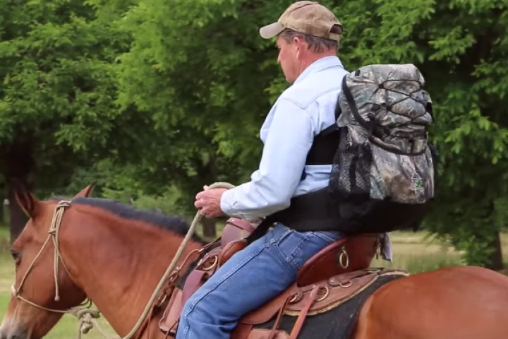 The ME-2 backpack pulls weight off the shoulders and redistributes it